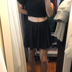 Brandy Melville Suede Black Skirt one size